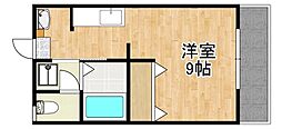 レーヴハヤト ワンルームの間取図画像