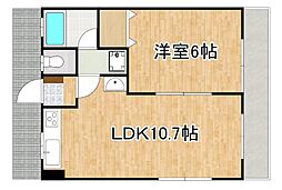 クリスタルハーモニー 1LDKの間取図画像
