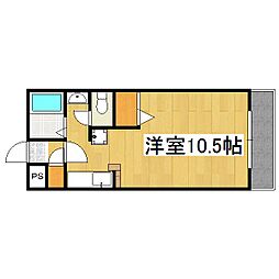 BM.No.3ビル ワンルームの間取図画像