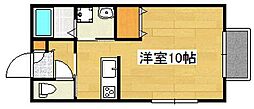 フローレンス向花 ワンルームの間取図画像
