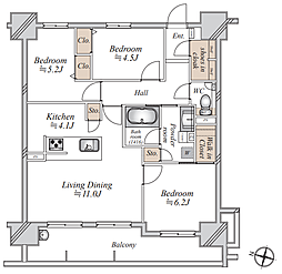 間取図画像 3LDK