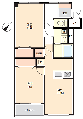 間取り 板橋スカイプラザマンション 6階/-