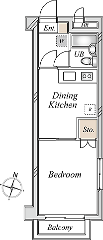間取り 朝日関口マンション 10階/-