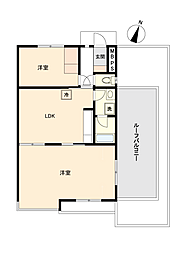 スカイマンション南福岡 2LDKの間取図画像