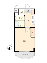 メゾン・ド・プレミス 1Kの間取図画像