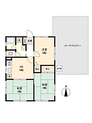 ダイアパレス柿生第2 3DKの間取図画像