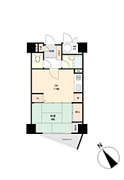 シーアイヴィラ那須塩原2ラムダ 1DKの間取図画像