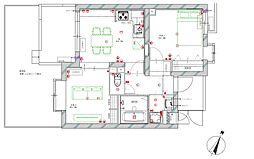 ライオンズマンション津田沼東 2DKの間取図画像
