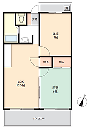 間取図画像 2LDK
