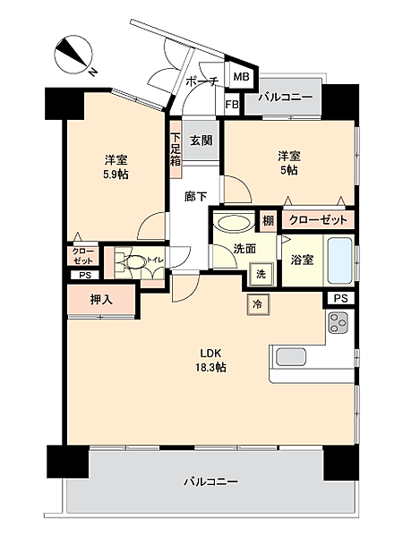間取りを拡大表示