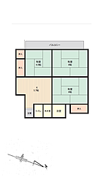 マンション豊照 3Kの間取図画像