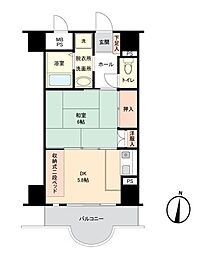 東急リゾートマンション南房総江見 1DKの間取図画像