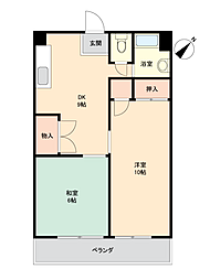 丸京工芸ビル 2LDKの間取図画像