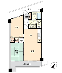 メゾン滝頭 3Kの間取図画像