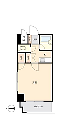 スカイコート宮崎2 1Kの間取図画像