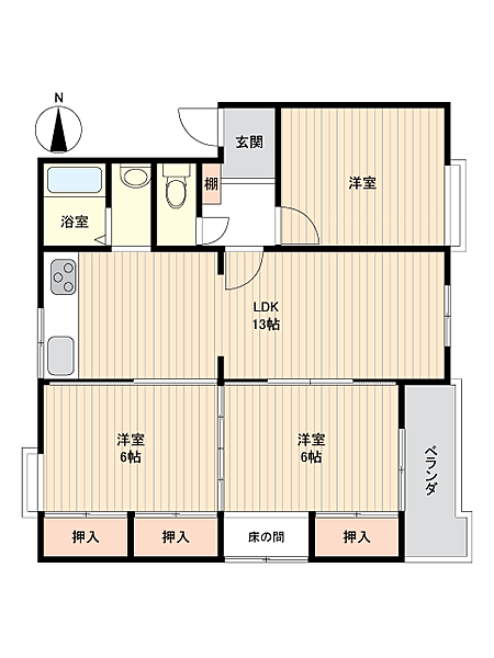 間取りを拡大表示