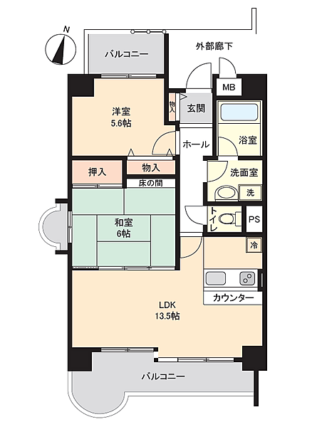 間取りを拡大表示