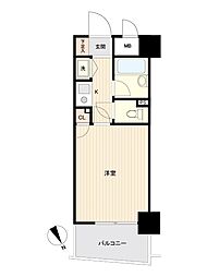 ダイナコート久留米レジックス 1Kの間取図画像