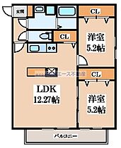 Gradito東石切  ｜ 大阪府東大阪市東石切町5丁目（賃貸アパート2LDK・2階・59.62㎡） その2