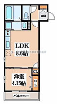 K s Residence瓢箪山  ｜ 大阪府東大阪市瓢箪山町（賃貸アパート1LDK・1階・30.89㎡） その2