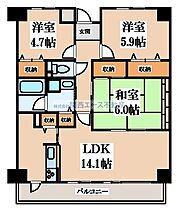 ベルカーサ太子田  ｜ 大阪府大東市太子田1丁目（賃貸マンション3LDK・2階・68.63㎡） その2