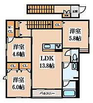 シャーメゾンさくら  ｜ 大阪府東大阪市中石切町3丁目（賃貸アパート3LDK・2階・77.44㎡） その2