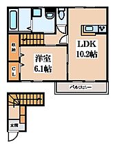 エスベランサB棟  ｜ 大阪府東大阪市今米1丁目（賃貸アパート1LDK・2階・48.31㎡） その2