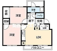 大阪府大阪市平野区喜連2丁目（賃貸マンション2LDK・2階・44.58㎡） その2