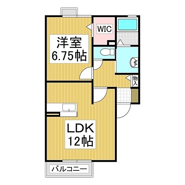 グランモア　かくも ｜長野県岡谷市神明町2丁目(賃貸アパート1LDK・2階・45.42㎡)の写真 その2