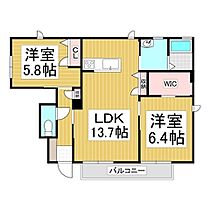 ピアストーンII　B  ｜ 長野県茅野市豊平（賃貸アパート2LDK・1階・61.74㎡） その2