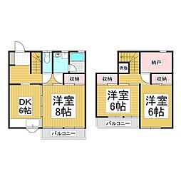メゾン星ヶ丘一番館 1階3SDKの間取り