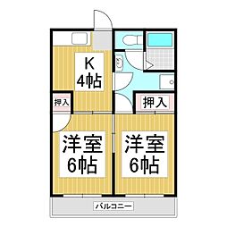 間取図画像 2K