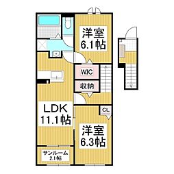 間取図画像 2LDK