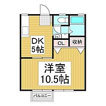 宮崎ハイツ  ｜ 長野県岡谷市若宮2丁目（賃貸アパート1DK・2階・34.67㎡） その2