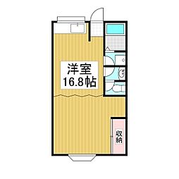 T・Cアッセンブリー ワンルームの間取図画像
