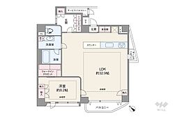 THE SYLA SHIBUYA-TOMIGAYA 1LDKの間取り