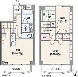 スカーラ代官山 2LDKの間取図画像