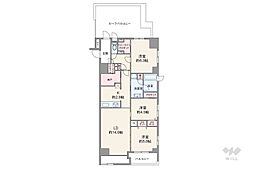 デュフレ渋谷本町 3LDKの間取図画像