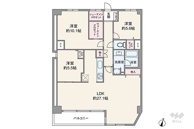 間取り 目黒プラザ 15階/-