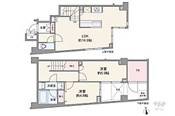 オープンレジデンス赤坂テラス 2LDKの間取図画像