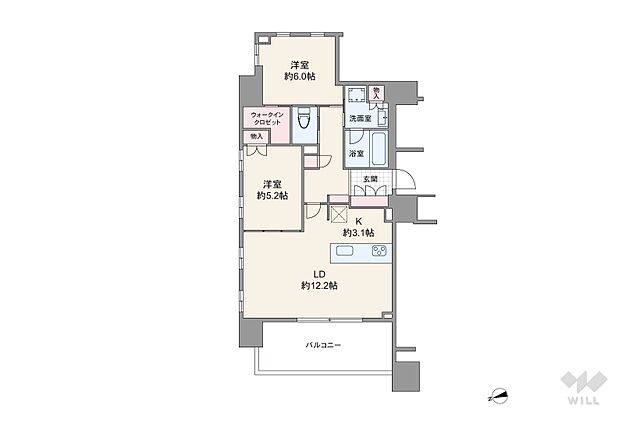 間取り アトラス麻布十番 11階/-