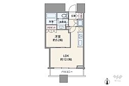 パークコート渋谷ザタワー 1LDKの間取図画像