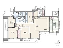 カテリーナ大森 4LDKの間取図画像