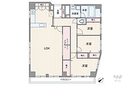 五反田ガーデンハイツ 3LDKの間取図画像