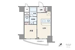 ダイアパレス代官山 1LDKの間取図画像