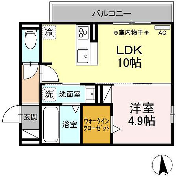 ペルショワール 301｜岐阜県大垣市築捨町２丁目(賃貸アパート1LDK・3階・37.80㎡)の写真 その1