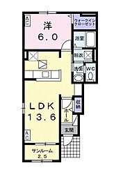 間取図画像 1LDK