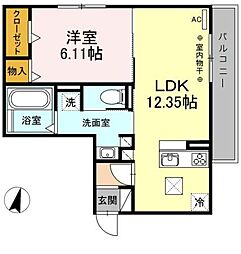 間取図画像 1LDK