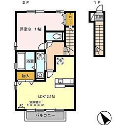 ビンタンパリ 1LDKの間取図画像