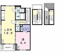 シュエットドゥ 1LDKの間取図画像